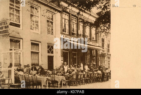 Hotel 'T Hof Van Brussel, Sluis, Niederlande Stockfoto