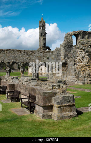 Die Ruinen der St. Andrews Cathedral, St Andrews, Fife, Schottland, Großbritannien Stockfoto