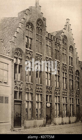 Häuser in der Rue de Jerusalem, Brügge, Belgien Stockfoto