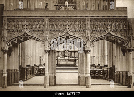 Rood Screen, Kirche St. Pierre, Louvain, Belgien Stockfoto