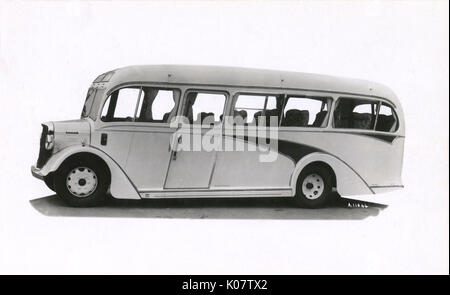 Eleganter late1930er Bedford Coach - maßgeschneiderte Karosserie Stockfoto