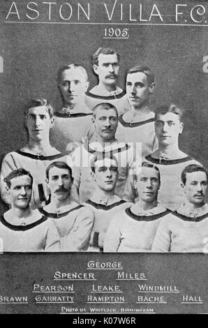 Aston Villa Football Club Team 1905 Stockfoto