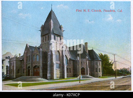 First Methodist Episcopal Church, Pasadena, Kalifornien, USA Stockfoto