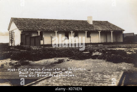 Altes französisches Konsulat, Monterey, Kalifornien, USA Stockfoto