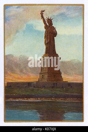 New York City - Spielkarte - Freiheitsstatue Stockfoto