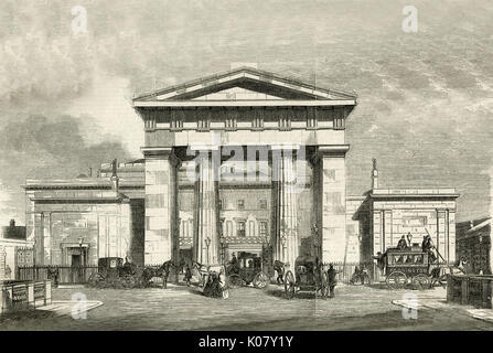 Bahnhof In London - Euston 1858 Stockfoto