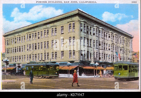 Porter Building, San Jose, Santa Clara, Kalifornien, USA Stockfoto