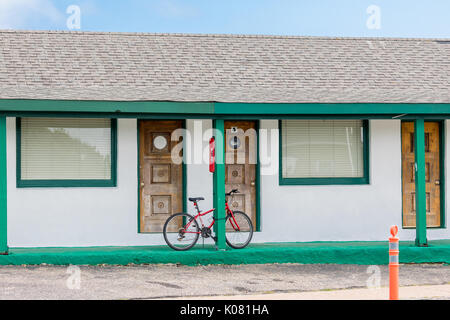 Detail Bild des Memory Motel in montuak ny Stockfoto