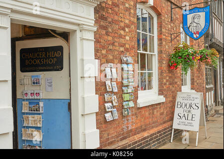 Secondhand Buchladen in Stratford-upon-Avon Stockfoto