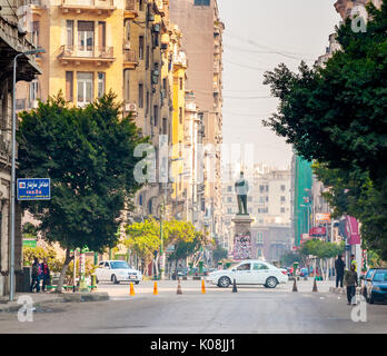 Straßen und Panorama von Kairo und der Umgebung nach der Revolution der Muslimbruderschaft, Ägypten Stockfoto