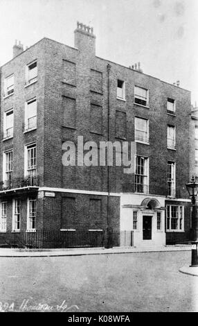 32A Montagu Square, Marylebone, London W1 Stockfoto