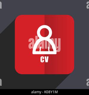 Cv flache Design web Vektor icon. Der Rote Platz Zeichen auf grauem Hintergrund in der Eps 10. Stock Vektor