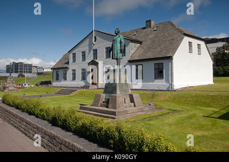 Das Regierungsgebäude oder Schrank Haus (Stjornarrad) Stockfoto