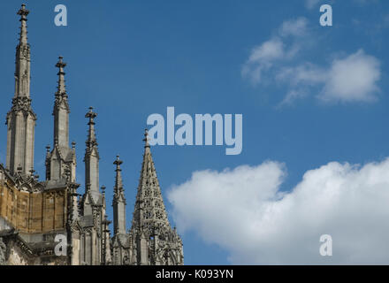 Pinnacles und östlichen Spitze des Ulmer Münster, Deutschland Stockfoto