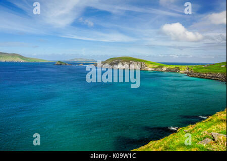 Irische Küste auf der Halbinsel Dingle Stockfoto