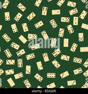 Domino nahtlose Muster. Brettspiel Textur Stock Vektor