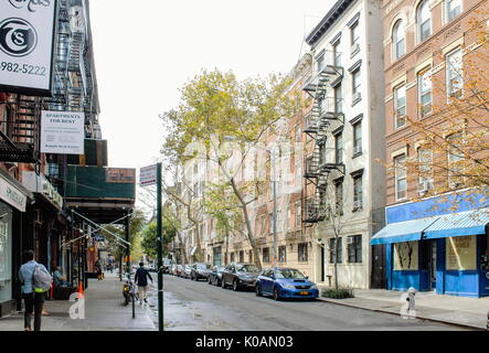 New York, USA - 27. September 2016: Sullivan Street ist eine Straße in Lower Manhattan, das verläuft nördlich von Duarte Platz an der Canal Street in Washington Stockfoto