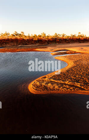 Rocky Pool einen Abschnitt der Gascoyne River, die nie trocken wird, Gascoyne, Western Australia Stockfoto