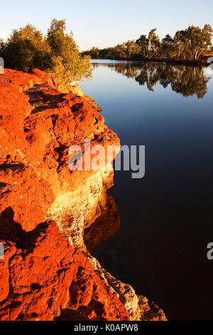 Rocky Pool einen Abschnitt der Gascoyne River, die nie trocken wird, Gascoyne, Western Australia Stockfoto