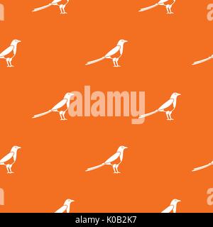 Vogel magpie Muster nahtlose Stock Vektor