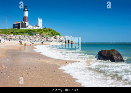 Montauk Point Lighthouse, Long Island Stockfoto