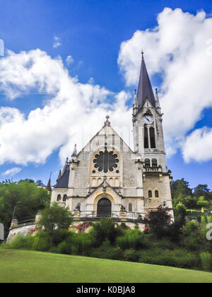 Reformierte Kirche Pasquart (Eglise reformee de Pasquart in Biel/Bienne, Bern, Schweiz, Europa. Stockfoto