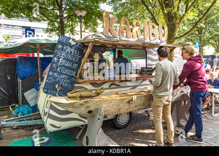 Street Food Festival in Antwerpen Stockfoto