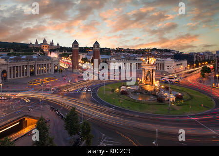 Plaza De España, Barcelona Stockfoto