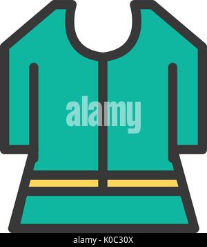 Office Uniform vektorsymbol Cartoon Stock Vektor