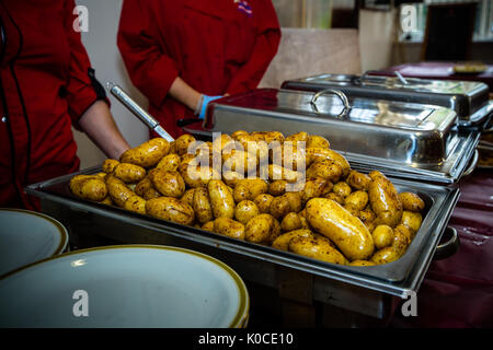Die Hochzeit Buffet bereit ist Stockfoto