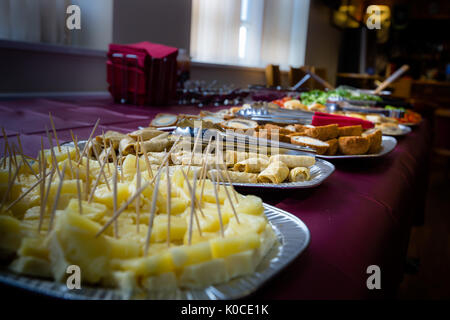 Hochzeit Abend Party Food Vorbereitungen 2017 Stockfoto