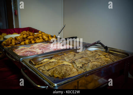 Hochzeit Abend Party Food Vorbereitungen 2017 Stockfoto