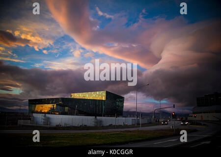 Reykjavik Opernhaus Stockfoto