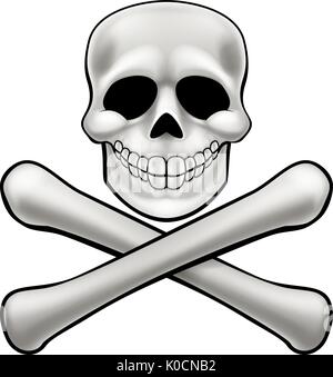 Jolly Roger Totenkopf Stock Vektor