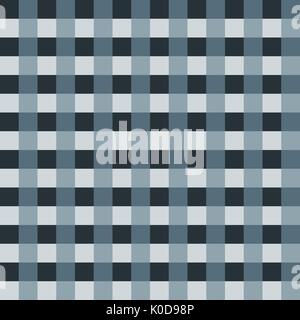 Blau Grau Tischdecke Vektor. Traditionelle Tischdecke Muster Vektor. Blau Grau Farbe quadratischen Muster Vektor. Geometrisch einfachen quadratischen Muster. Stock Vektor