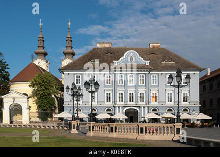 Serbische Gemeinschaft Haus, Union Square, Timisoara, Rumänien Stockfoto