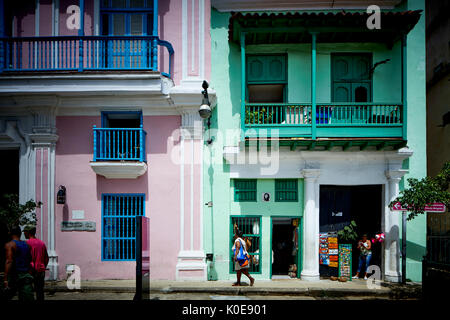 Hauptstadt Havanna Altstadt, Kuba, Kubanische de Asis Square Stockfoto