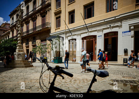 Hauptstadt Havanna Altstadt, Kuba, Kubanische de Asis Square Plaza de San Francisco Stockfoto