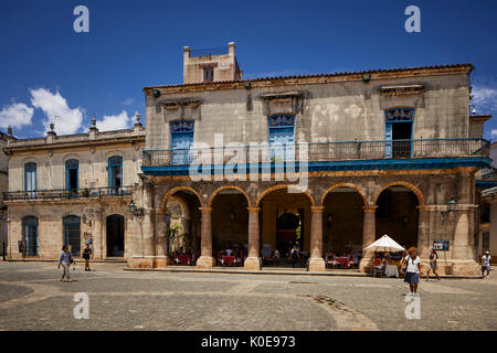 Kuba, Kuba, Kapital, Plaza de la Catedral im Zentrum der Altstadt von Havanna Stockfoto