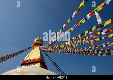 Nepal, Bouddhanath, lokale Tempel Stockfoto