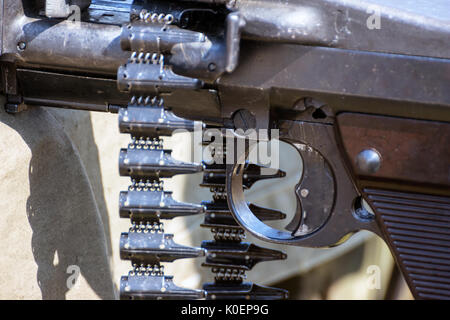 Machine Gun Fragment Stockfoto