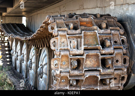 Alten verrosteten Tank Titel Stockfoto