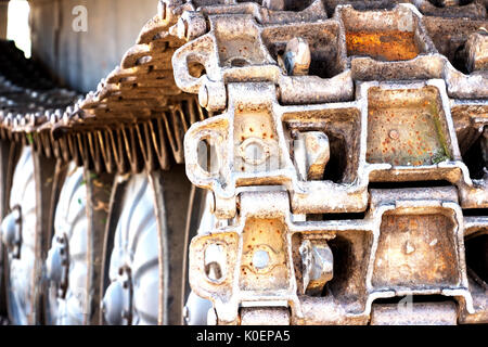 Alten verrosteten Tank Titel Stockfoto