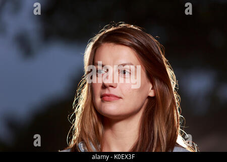 Edinburgh, Schottland 22. August. Tag 11 Edinburgh International Book Festival. Im Bild: Julie Buntin, ist aus dem Norden von Michigan. Ihre Arbeit ist im Atlantik, Cosmopolitan erschien. Pako Mera/Alamy Leben Nachrichten. Stockfoto