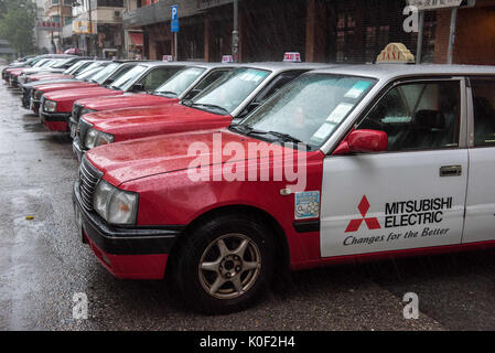 Hongkong, China. 23 Aug, 2017. Keine Taxis arbeiten heute als Taifun Hato hits Hong Kong. Credit: ZUMA Press, Inc./Alamy leben Nachrichten Stockfoto