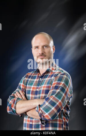 Edinburgh, Großbritannien. 23. August 2017. Paul Stanbridge, die britische Schriftstellerin, beim Edinburgh International Book Festival erscheinen. Gary Doak/Alamy leben Nachrichten Stockfoto