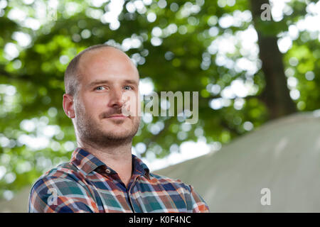 Edinburgh, Großbritannien. 23. August 2017. Paul Stanbridge, die britische Schriftstellerin, beim Edinburgh International Book Festival erscheinen. Gary Doak/Alamy leben Nachrichten Stockfoto