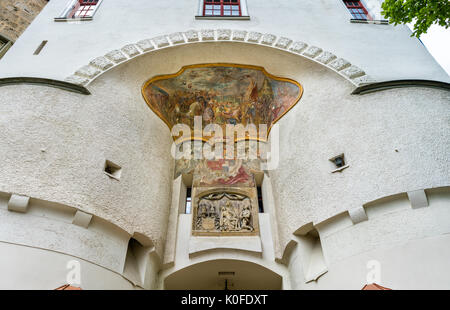 Tor am Schloss in Sigmaringen - Baden-Württemberg, Deutschland Stockfoto