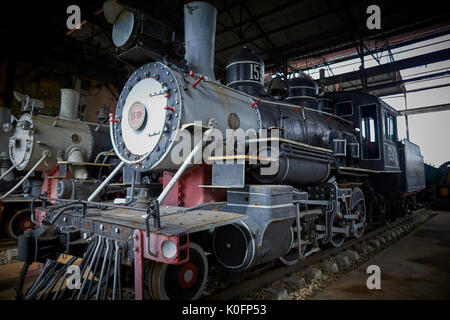 Kuba, Kuba, Cardenas, Museum Sugar Mill von Jose Smith Comas erhalten Öl Dampflokomotiven Stockfoto