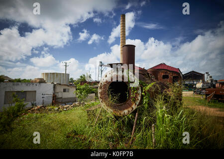 Kuba, Kuba, Cardenas, Museum Sugar Mill von Jose Smith Comas erhalten Öl Dampflokomotiven Stockfoto